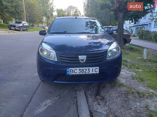 Синий Дачия Сандеро, объемом двигателя 1.15 л и пробегом 190 тыс. км за 3000 $, фото 1 на Automoto.ua
