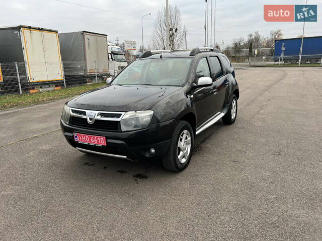 Черный Дачия Duster, объемом двигателя 1.5 л и пробегом 200 тыс. км за 8800 $, фото 1 на Automoto.ua