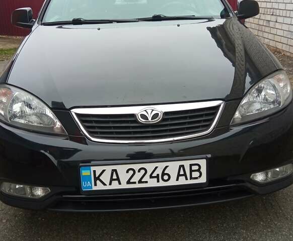 Черный Дэу Джентра, объемом двигателя 1.49 л и пробегом 122 тыс. км за 6750 $, фото 1 на Automoto.ua