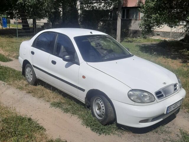 Белый Дэу Ланос, объемом двигателя 1.3 л и пробегом 188 тыс. км за 2500 $, фото 1 на Automoto.ua