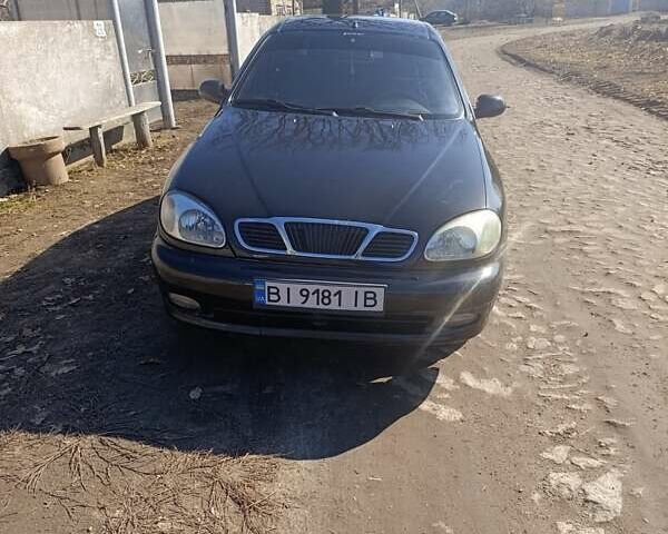 Чорний Деу Ланос, об'ємом двигуна 1.5 л та пробігом 214 тис. км за 2900 $, фото 1 на Automoto.ua