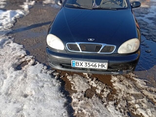 Черный Дэу Ланос, объемом двигателя 1.5 л и пробегом 9 тыс. км за 2000 $, фото 1 на Automoto.ua