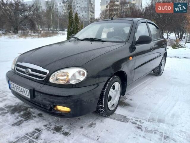 Черный Дэу Ланос, объемом двигателя 1.5 л и пробегом 96 тыс. км за 2990 $, фото 1 на Automoto.ua