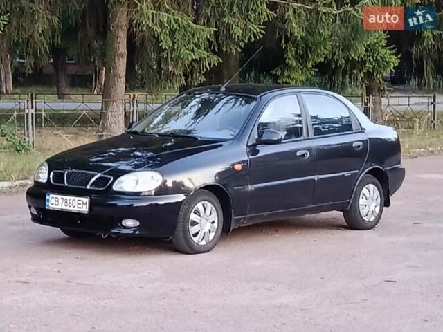Черный Дэу Ланос, объемом двигателя 1.5 л и пробегом 260 тыс. км за 1750 $, фото 1 на Automoto.ua