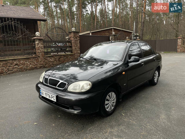 Черный Дэу Ланос, объемом двигателя 1.5 л и пробегом 198 тыс. км за 2199 $, фото 1 на Automoto.ua
