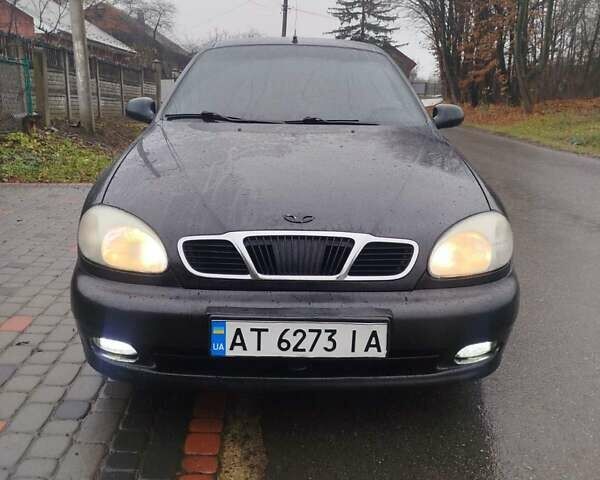 Черный Дэу Ланос, объемом двигателя 1.5 л и пробегом 200 тыс. км за 2150 $, фото 1 на Automoto.ua