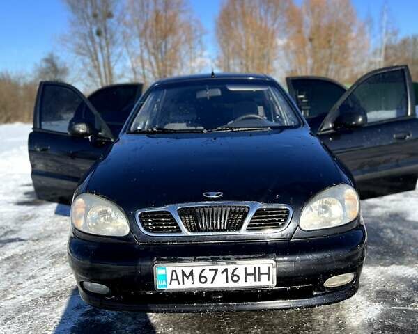 Чорний Деу Ланос, об'ємом двигуна 1.5 л та пробігом 312 тис. км за 1340 $, фото 1 на Automoto.ua