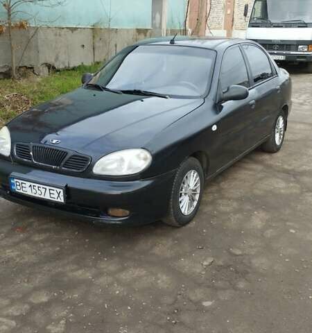 Черный Дэу Ланос, объемом двигателя 1.5 л и пробегом 244 тыс. км за 1650 $, фото 1 на Automoto.ua