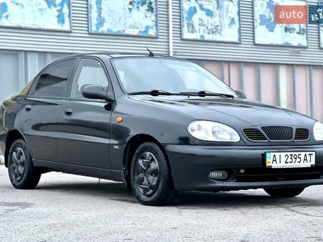 Черный Дэу Ланос, объемом двигателя 1.5 л и пробегом 653 тыс. км за 2199 $, фото 1 на Automoto.ua