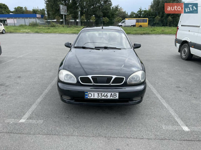 Черный Дэу Ланос, объемом двигателя 1.5 л и пробегом 350 тыс. км за 2150 $, фото 1 на Automoto.ua