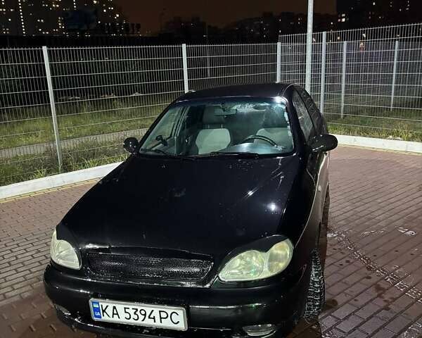 Черный Дэу Ланос, объемом двигателя 1.5 л и пробегом 210 тыс. км за 2199 $, фото 1 на Automoto.ua
