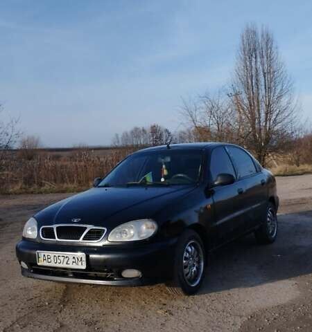 Черный Дэу Ланос, объемом двигателя 1.6 л и пробегом 200 тыс. км за 1499 $, фото 1 на Automoto.ua