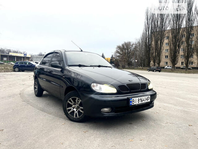 Черный Дэу Ланос, объемом двигателя 1.5 л и пробегом 146 тыс. км за 1650 $, фото 1 на Automoto.ua