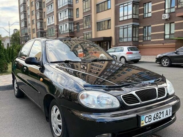 Черный Дэу Ланос, объемом двигателя 1.5 л и пробегом 221 тыс. км за 2899 $, фото 1 на Automoto.ua