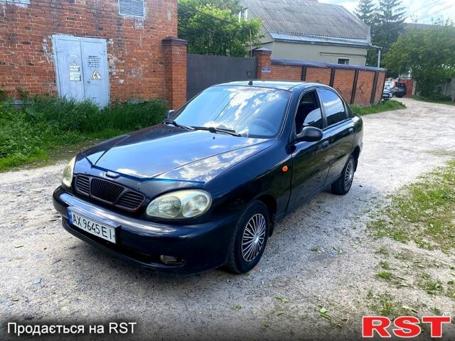 Черный Дэу Ланос, объемом двигателя 1.5 л и пробегом 200 тыс. км за 1850 $, фото 1 на Automoto.ua