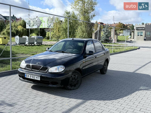 Черный Дэу Ланос, объемом двигателя 1.5 л и пробегом 190 тыс. км за 1550 $, фото 1 на Automoto.ua
