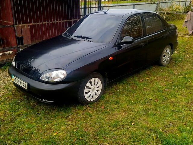 Черный Дэу Ланос, объемом двигателя 1.5 л и пробегом 536 тыс. км за 1000 $, фото 1 на Automoto.ua