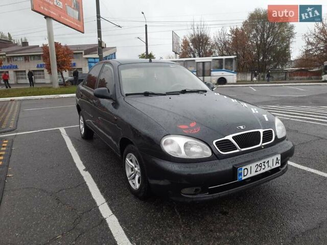 Дэу Ланос 2007 в Днепре (Днепропетровске) на Automoto.ua Черный Дэу Ланос, объемом двигателя 1.5 л и пробегом 205 тыс. км за 2100 $, фото 1 на Automoto.ua