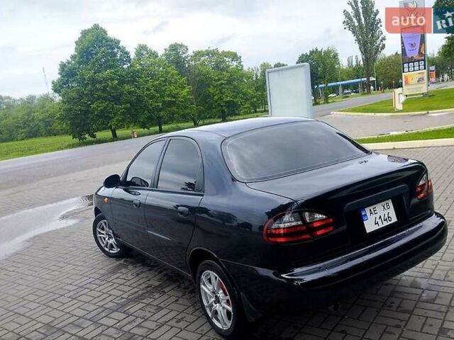 Черный Дэу Ланос, объемом двигателя 1.6 л и пробегом 249 тыс. км за 3450 $, фото 1 на Automoto.ua