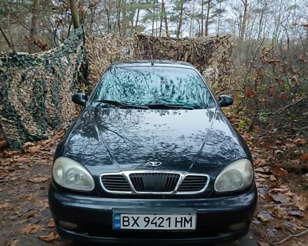 Чорний Деу Ланос, об'ємом двигуна 1.39 л та пробігом 170 тис. км за 2500 $, фото 1 на Automoto.ua