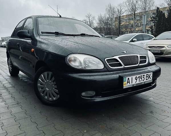 Черный Дэу Ланос, объемом двигателя 1.6 л и пробегом 87 тыс. км за 3300 $, фото 1 на Automoto.ua