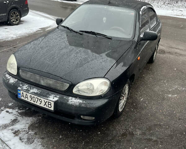 Черный Дэу Ланос, объемом двигателя 1.5 л и пробегом 230 тыс. км за 2200 $, фото 1 на Automoto.ua