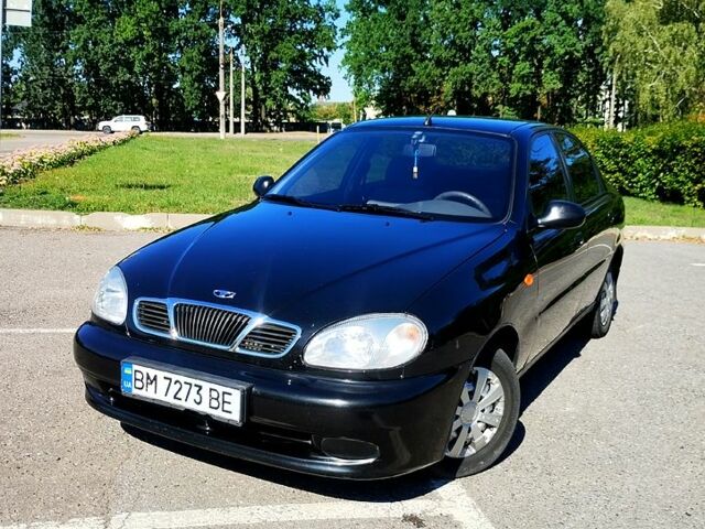 Черный Дэу Ланос, объемом двигателя 1.4 л и пробегом 155 тыс. км за 2199 $, фото 1 на Automoto.ua