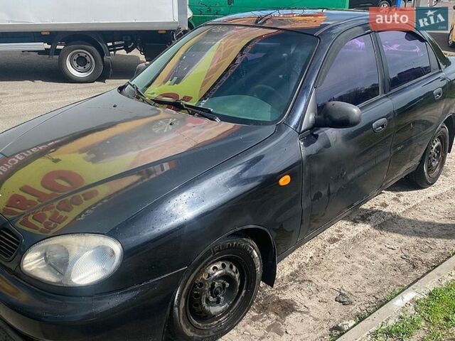 Черный Дэу Ланос, объемом двигателя 1.5 л и пробегом 251 тыс. км за 1700 $, фото 1 на Automoto.ua