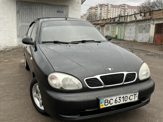 Черный Дэу Ланос, объемом двигателя 1.4 л и пробегом 108 тыс. км за 2500 $, фото 1 на Automoto.ua