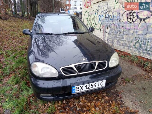 Черный Дэу Ланос, объемом двигателя 1.5 л и пробегом 180 тыс. км за 2300 $, фото 1 на Automoto.ua