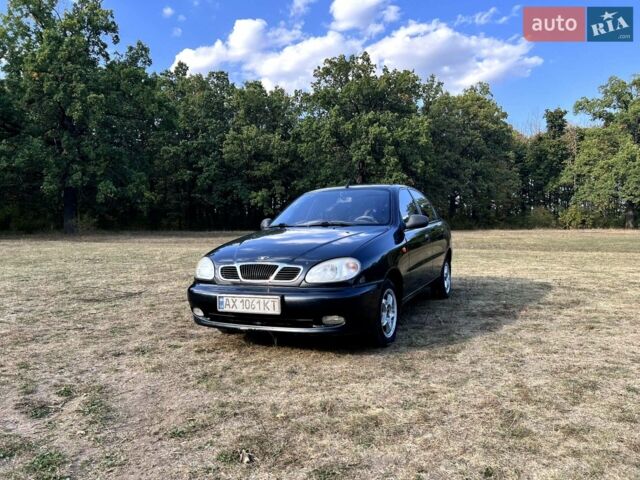 Черный Дэу Ланос, объемом двигателя 1.5 л и пробегом 240 тыс. км за 2499 $, фото 1 на Automoto.ua