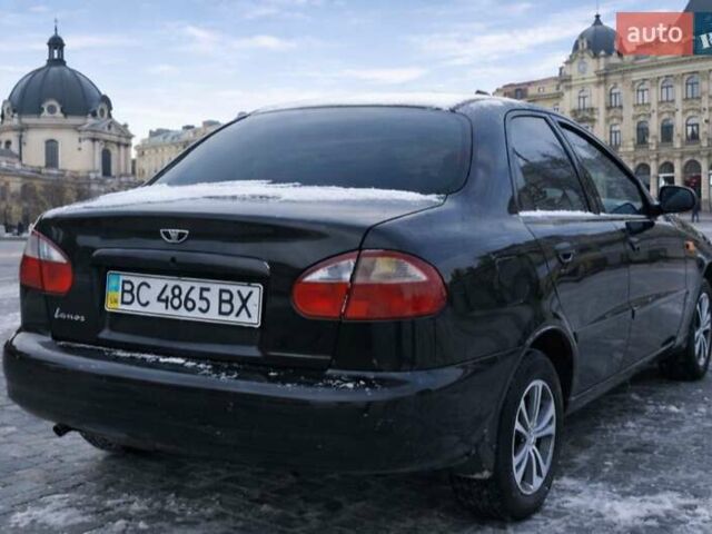 Черный Дэу Ланос, объемом двигателя 1.5 л и пробегом 98 тыс. км за 2250 $, фото 1 на Automoto.ua