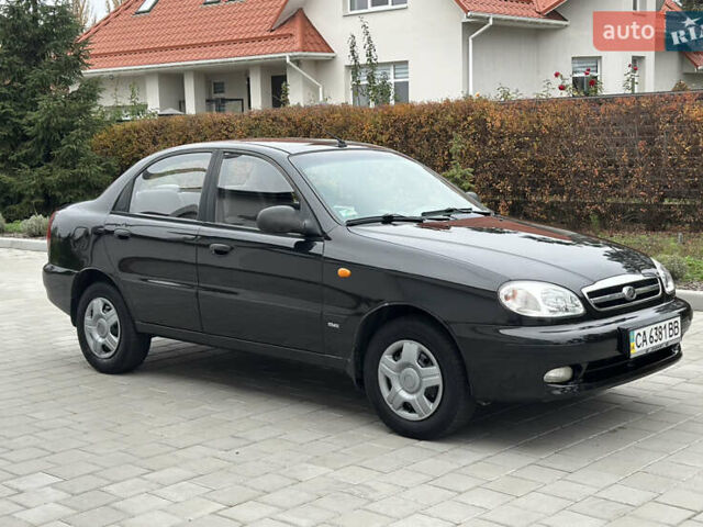 Черный Дэу Ланос, объемом двигателя 1.5 л и пробегом 158 тыс. км за 2850 $, фото 1 на Automoto.ua