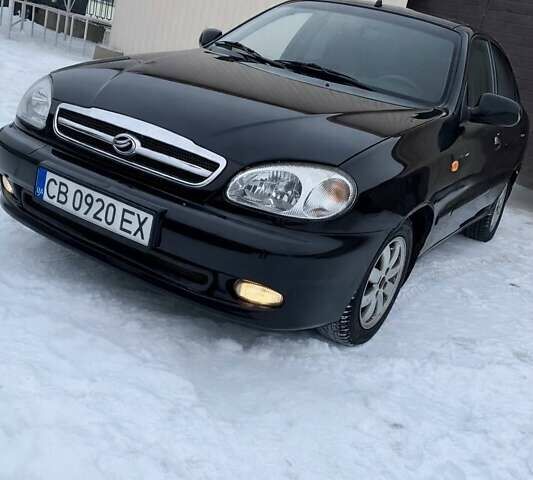 Черный Дэу Ланос, объемом двигателя 1.5 л и пробегом 202 тыс. км за 2950 $, фото 1 на Automoto.ua