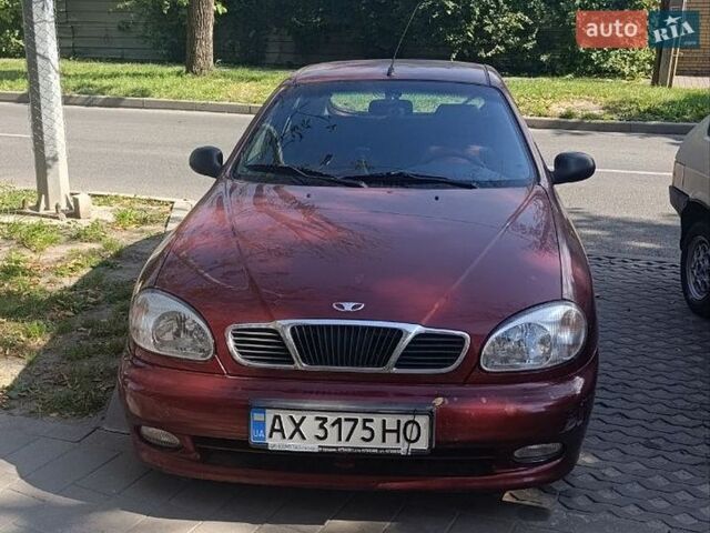 Красный Дэу Ланос, объемом двигателя 1.5 л и пробегом 96 тыс. км за 2500 $, фото 1 на Automoto.ua