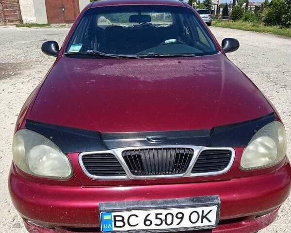 Красный Дэу Ланос, объемом двигателя 1.5 л и пробегом 140 тыс. км за 750 $, фото 1 на Automoto.ua