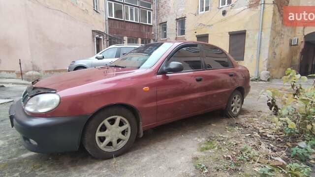 Красный Дэу Ланос, объемом двигателя 1.5 л и пробегом 340 тыс. км за 2400 $, фото 1 на Automoto.ua