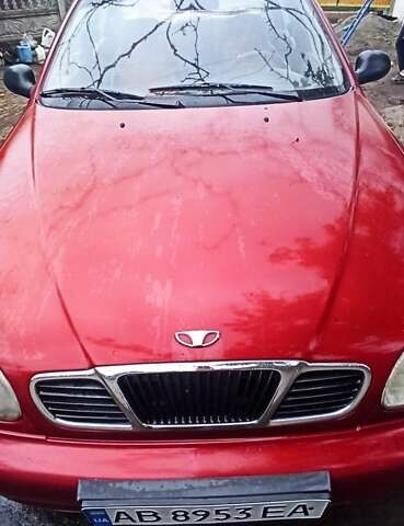 Красный Дэу Ланос, объемом двигателя 1.5 л и пробегом 150 тыс. км за 1000 $, фото 1 на Automoto.ua