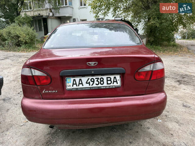Красный Дэу Ланос, объемом двигателя 1.5 л и пробегом 375 тыс. км за 1400 $, фото 1 на Automoto.ua
