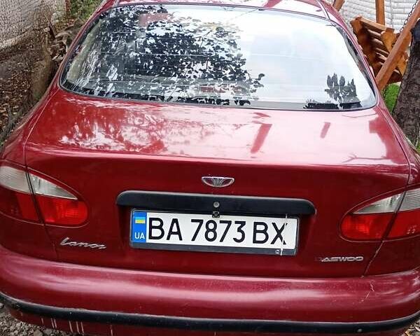 Красный Дэу Ланос, объемом двигателя 1.3 л и пробегом 265 тыс. км за 2200 $, фото 1 на Automoto.ua
