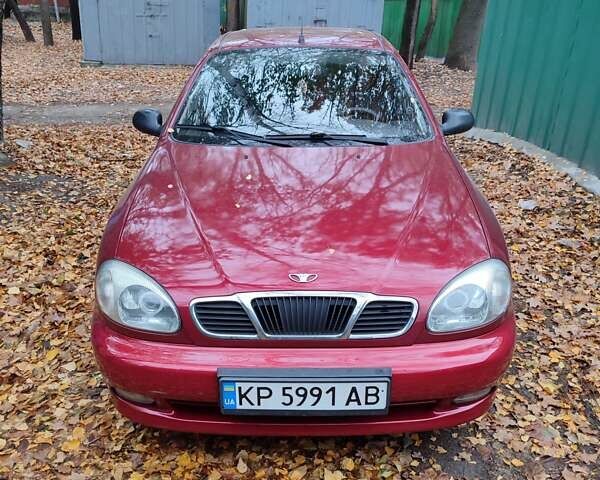 Красный Дэу Ланос, объемом двигателя 1.5 л и пробегом 118 тыс. км за 3500 $, фото 1 на Automoto.ua