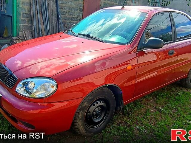 Красный Дэу Ланос, объемом двигателя 1.5 л и пробегом 163 тыс. км за 2200 $, фото 1 на Automoto.ua