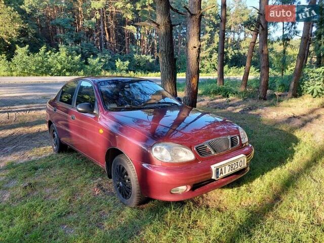 Красный Дэу Ланос, объемом двигателя 1.5 л и пробегом 220 тыс. км за 2300 $, фото 1 на Automoto.ua