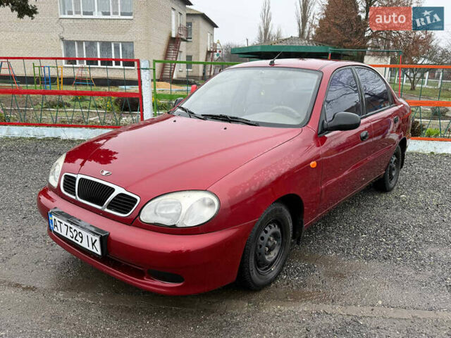 Красный Дэу Ланос, объемом двигателя 1.5 л и пробегом 224 тыс. км за 1750 $, фото 1 на Automoto.ua