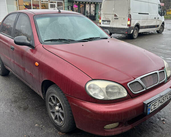 Красный Дэу Ланос, объемом двигателя 1.3 л и пробегом 283 тыс. км за 1500 $, фото 1 на Automoto.ua