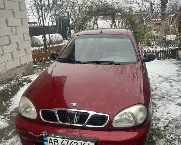 Красный Дэу Ланос, объемом двигателя 1.5 л и пробегом 183 тыс. км за 3000 $, фото 1 на Automoto.ua