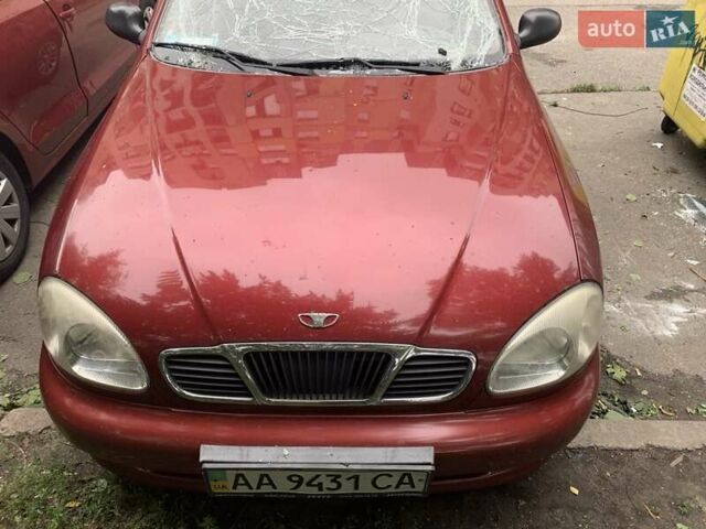 Красный Дэу Ланос, объемом двигателя 1.5 л и пробегом 120 тыс. км за 1600 $, фото 1 на Automoto.ua
