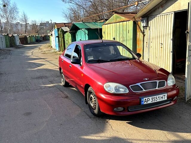Красный Дэу Ланос, объемом двигателя 1.5 л и пробегом 147 тыс. км за 2500 $, фото 1 на Automoto.ua