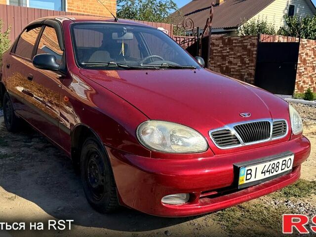 Дэу Ланос 2007 в Полтаве на Automoto.ua Красный Дэу Ланос, объемом двигателя 1.4 л и пробегом 242 тыс. км за 1500 $, фото 1 на Automoto.ua