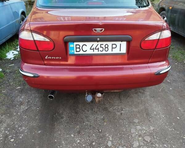 Червоний Деу Ланос, об'ємом двигуна 1.5 л та пробігом 102 тис. км за 2350 $, фото 1 на Automoto.ua